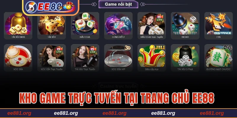 Khám phá kho game trực tuyến tại trang chủ EE88