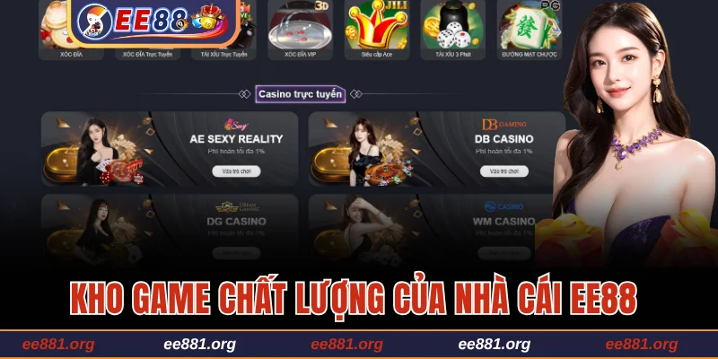 Kho game chất lượng của nhà cái EE88