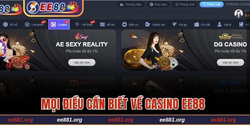 Mọi điều cần biết về Casino EE88