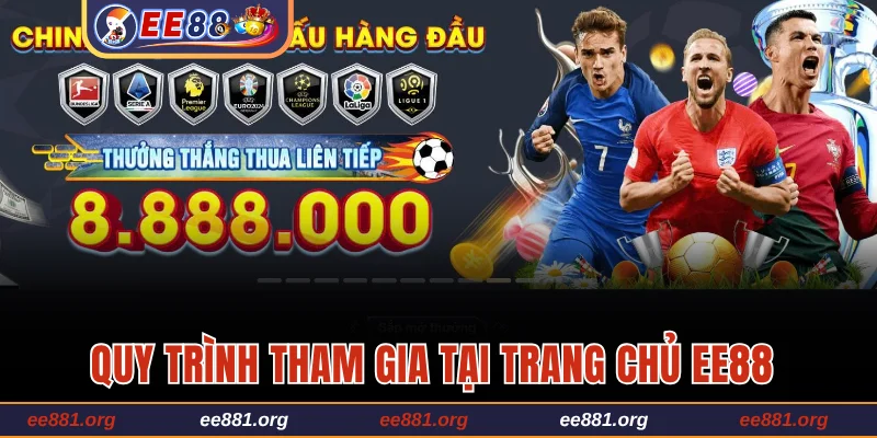 Quy trình tham gia đặt cược tại trang chủ EE88