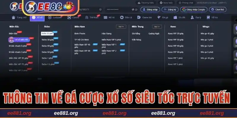 Sơ lược thông tin về cá cược xổ số siêu tốc trực tuyến