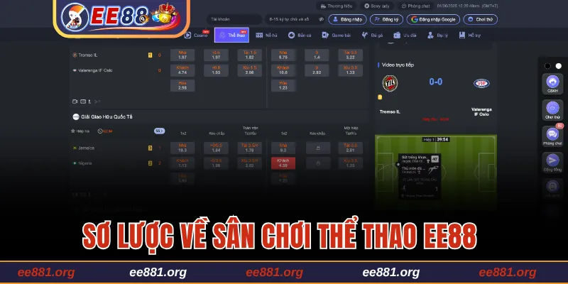 Sơ lược về sân chơi thể thao EE88